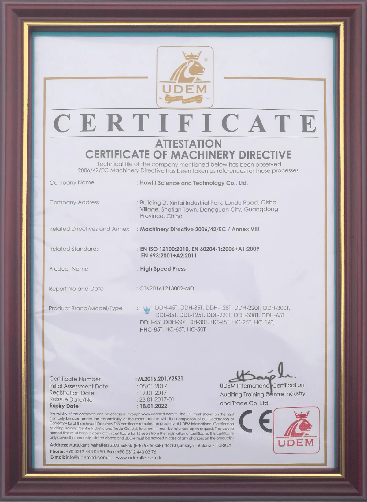 CE Certification