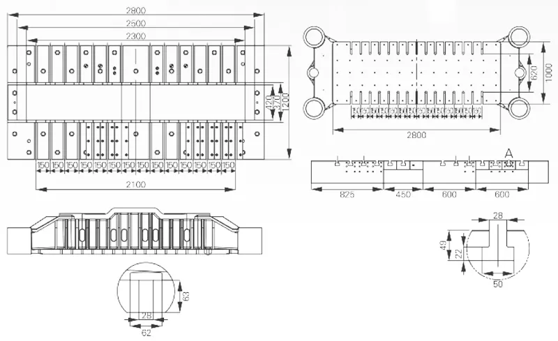 Dimensions of DDH-400T HOWFIT High Speed Precision Press