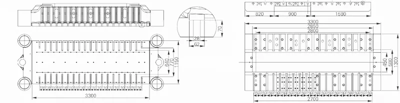 Dimensions of DDH-550T HOWFIT High Speed Precision Press